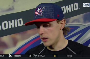 Ryan Dzingel recaps his Blue Jacket debut against Pittsburgh