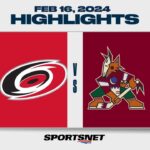NHL Highlights | Hurricanes vs. Coyotes - February 16, 2024