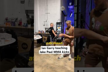 Jake Paul and Ian Garry practicing MMA kicks 👀 #ufc #mma #jakepaul