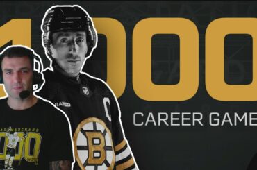 Patrice Bergeron Joins Bruins Broadcast For Brad Marchand's 1,000th Career Game