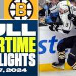 Los Angeles Kings at Boston Bruins | FULL Overtime Highlights - February 17, 2024