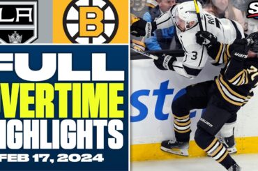 Los Angeles Kings at Boston Bruins | FULL Overtime Highlights - February 17, 2024