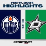 NHL Highlights - Oilers vs. Stars | February 17, 2024
