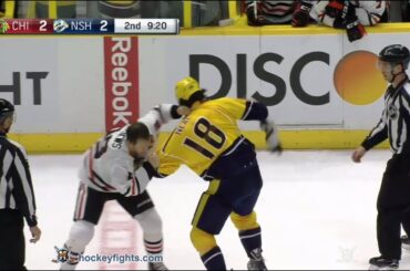 Jonathan Toews vs James Neal Oct 14, 2016