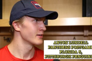 Anton Lundell, Panthers Postgame: Florida 5, Pittsburgh Penguins 2