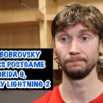 Sergei Bobrovsky, Panthers Postgame: Florida 9, Tampa Bay Lightning 2