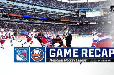 Rangers vs. Islanders 2/18 | 2024 Stadium Series | NHL Highlights 2024