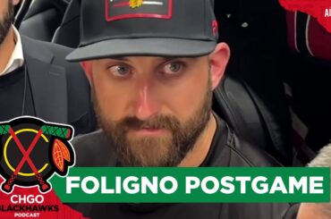 Nick Foligno talks following the Chicago Blackhawks 2-1 loss vs Wild | CHGO Blackhawks