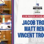 NYR at NYI: Jacob Trouba, Matt Rempe & Vincent Trocheck Postgame Availability | Feb. 18, 2024