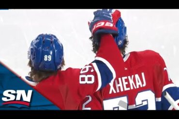 Canadiens' Arber Xhekaj Uncorks One-Time Bomb To Beat Capitals' Darcy  Kuemper Top Shelf