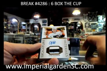 BREAK #4286: 6 BOX 2021-22 #upperdeck THE CUP #Exquisite  NHL HOCKEY BOX CASE BREAK