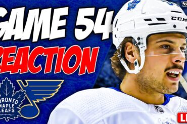 Maple Leafs vs St Louis Blues LIVE POST GAME | Game 54 REACTION