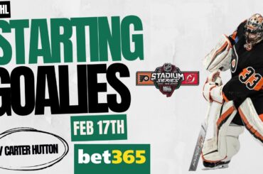 NHL Starting Goalies - Feb 17th - w/Carter Hutton