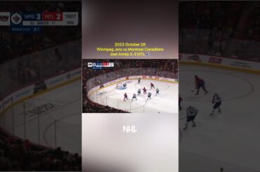 2023.10.28 Winnipeg Jets vs Montreal Canadiens - Joel Armia 3-3 MTL 🇫🇮 Army-Joe #40