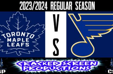 LIVE NHL Play By Play Commentary Toronto Maple Leafs  @ St Louis Blues