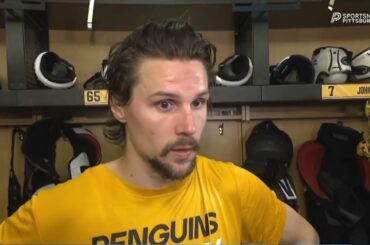 Erik Karlsson & Bryan Rust PostGame Interview | Pittsburgh Penguins vs Los Angeles Kings