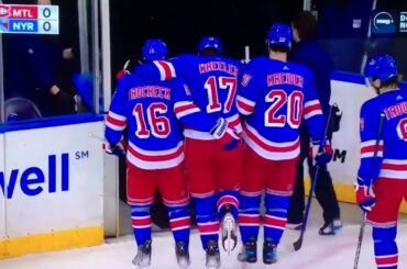 Rangers RW #17 Blake Wheeler injury against the Canadians 12/15/2024