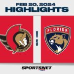 NHL Highlights | Senators vs. Panthers - February 20, 2024