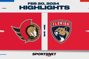 NHL Highlights | Senators vs. Panthers - February 20, 2024