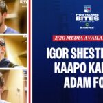 NYR vs DAL: Igor Shesterkin, Kaapo Kakko & Adam Fox Postgame Availability | Feb. 20, 2024