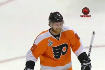 Claude Giroux Goal - Game 4, 2010 Stanley Cup Final Blackhawks vs. Flyers