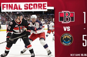 HIGHLIGHTS: Belleville Senators - 1 @ Cleveland Monsters - 5
