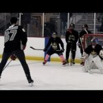 Capitals players participate in the Rising Stars Academy youth hockey clinic