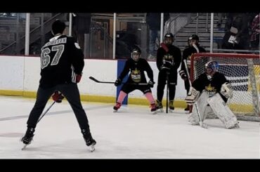 Capitals players participate in the Rising Stars Academy youth hockey clinic