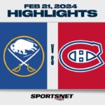 NHL Highlights | Sabres vs. Canadiens - February 21, 2024