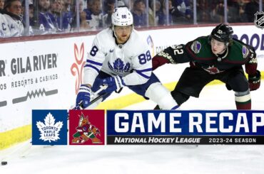 Maple Leafs @ Coyotes 2/21 | NHL Highlights 2024