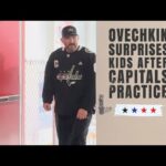 Alex Ovechkin surprises kids participating at youth hockey clinic at MedStar Capitals Iceplex