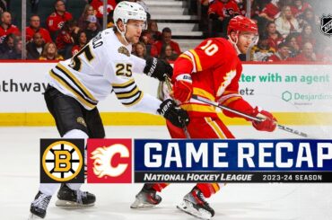 Bruins @ Flames 2/22 | NHL Highlights 2024