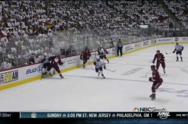 Mike Smith robs Martin Erat. Nashville Predators vs Phoenix Coyotes Game 1 4/27/12 NHL Hockey