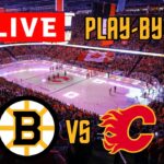 LIVE: Boston Bruins VS Calgary Flames Scoreboard/Commentary!