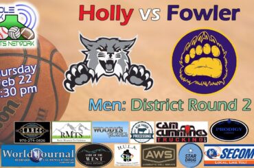 Holly vs Fowler - Men - District Round 2  - Feb 22, 2024