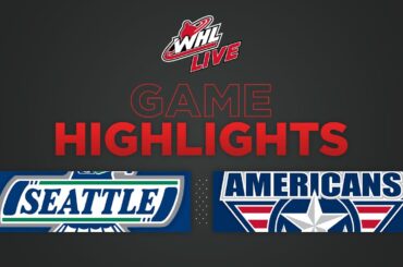 WHL Highlights: Thunderbirds (3) at Americans (4) - November 27, 2022