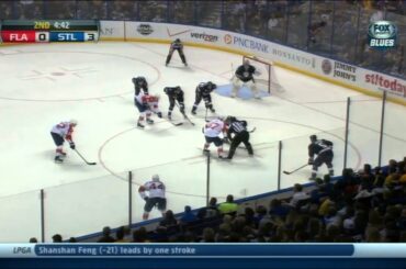 Jaden Schwartz wicked wrister goal 3-0 Florida Panthers vs St. Louis Blues 10/5/13 NHL Hockey.