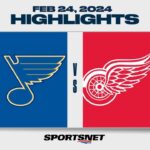 NHL Highlights | Blues vs. Red Wings - February 24, 2024