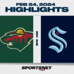 NHL Highlights | Wild vs. Kraken - February 24, 2024