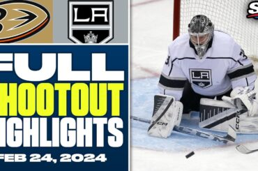 Anaheim Ducks at Los Angeles Kings | FULL Shootout Highlights - February 24, 2024