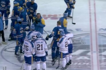 Parayko hits 104 mph slap shot at Blues skills competition