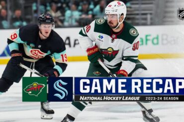Wild @ Kraken 2/24 | NHL Highlights 2024