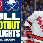Carolina Hurricanes at Buffalo Sabres | FULL Shootout Highlights - February 25, 2024