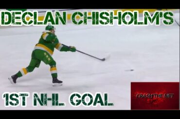 UNBELIEVABLE: Declan Chisholm's 1st NHL goal will leave you speechless @crashthenet0073