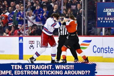 Rangers win TENTH STRAIGHT! Rempe brings the fireworks! Are he and Edstrom here for the long haul??