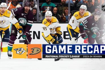 Predators @ Ducks 2/25 | NHL Highlights 2024