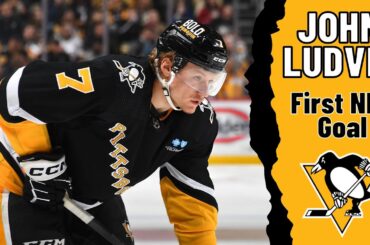 John Ludvig #7 (Pittsburgh Penguins) first NHL goal Feb 14, 2024