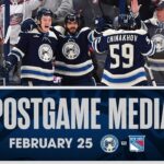 Hear from the team and coach after a HUGE win agains the Rangers! | Postgame Media (02/25/24)