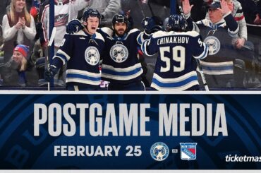 Hear from the team and coach after a HUGE win agains the Rangers! | Postgame Media (02/25/24)