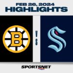 NHL Highlights | Bruins vs. Kraken - February 26, 2024